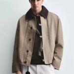 CONTRAST CROCHET COLLAR JACKET