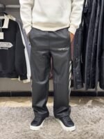 Off-white leahter pants